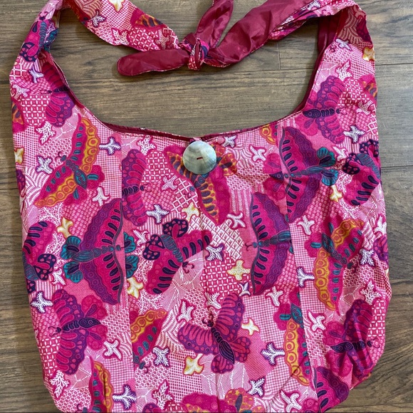 Beautiful Bohemian Butterfly Boho Art Bag Tote - Picture 2 of 5